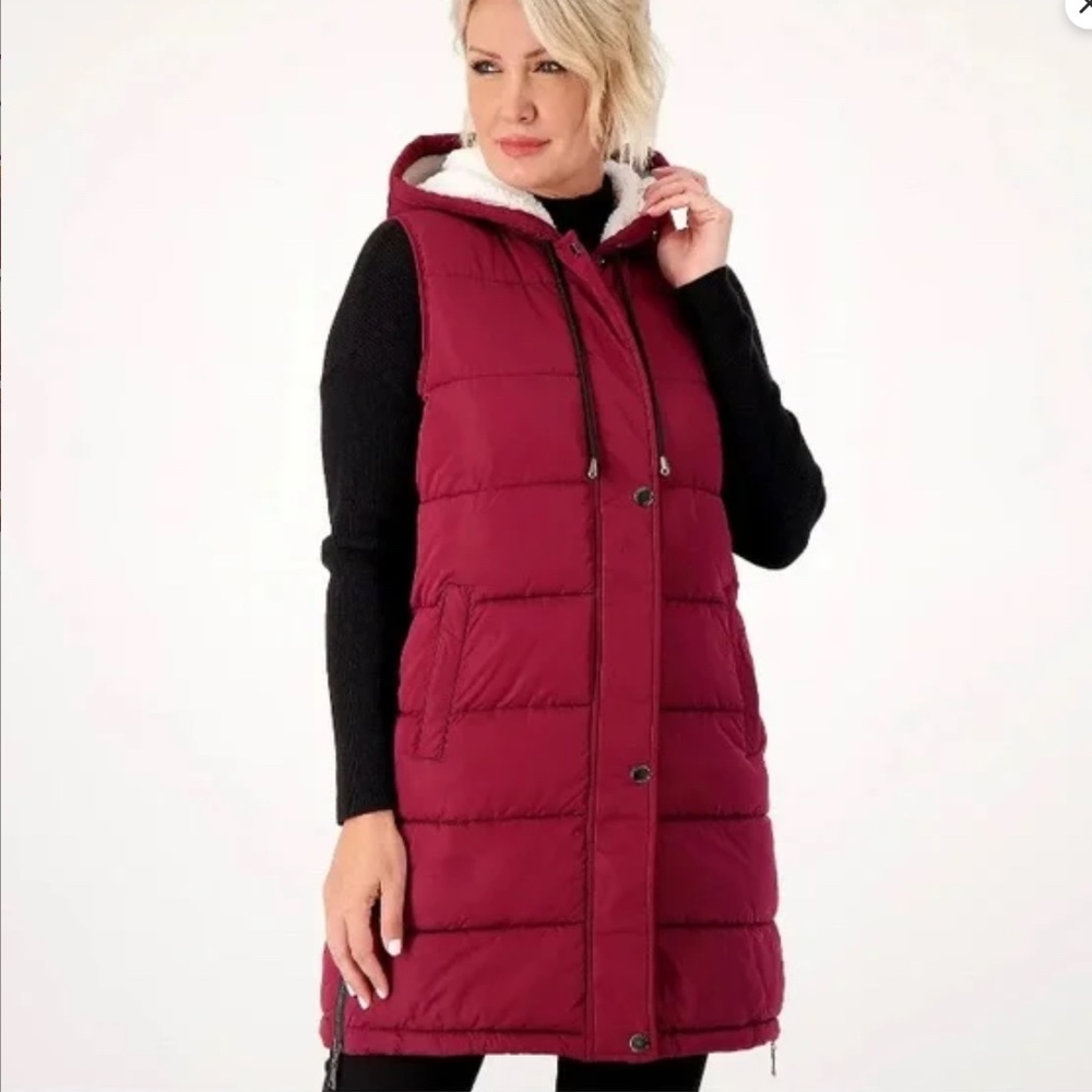 NUAGE Long Puffer Down Vest 1X